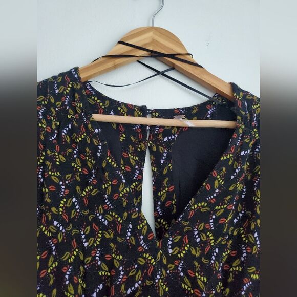 Free people meet Virginia Romper fall leaf print womens size 4 - Picture 4 of 15